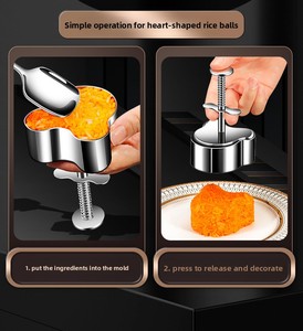 Molde para <span class=keywords><strong>Musubi</strong></span> de Acero Inoxidable 304, para Hacer Bolas de Arroz y Sushi, Ideal para el Almuerzo Infantil, Bento y Manualidades Caseras - Product Image 6