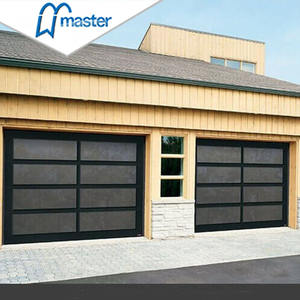 ماستر جيدا رخيصة الثمن العلوية الكهربائية مفتوحة الألومنيوم الإطار زجاج مصنفر مقسى المرآب الباب للمنزل - Product Image 5