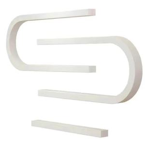 Étagère murale en bois blanc pour vernis à ongles, salon de beauté moderne - Product Image 4