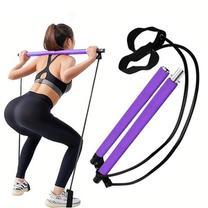 Wuwei Pilates Thanh tập thể dục Kit với sức đề kháng ban nhạc yoga thanh dính bền bọt mô hình 056 - Product Image 1