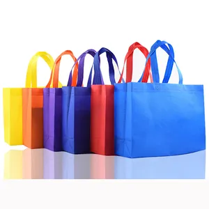 अनुकूलित मुद्रित टीएनटी rpet गैर बुना कपड़े कपड़ा ले जाने शॉपिंग बैग अल्ट्रासोनिक rpet गैर बुना बैग
