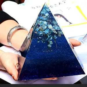 M2115 Large Pyramid Silicone Mold for Jewelry Making Craft Casting Pyramid Clear Custom Epoxy Resin Molds