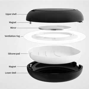 Estuche Personalizable para Retenedores Dentales de Plástico con Orificios de Ventilación, Almacenamiento de Dentaduras Postizas, <span class=keywords><strong>Ortodoncia</strong></span>, Alineadores Invisibles, Higiene Bucal - Product Image 2