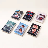 Porte-clés mini CD en acrylique NFC personnalisable avec impression de couverture d'album photo et musical d'idole programmable