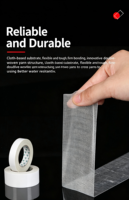 Ruban adhésif double face extra résistant pour tapis, sols en bois et escaliers – Caoutchouc robuste et imperméable