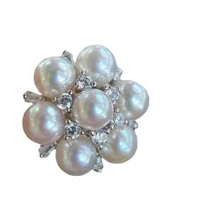 22419DIY Accesorios de Perlas, Pendientes de Plata S925 con Cristal, Soporte Hueco para Múltiples Cuentas de 5-7mm, Joyería de Plata, Broche para Oreja - Product Image 4