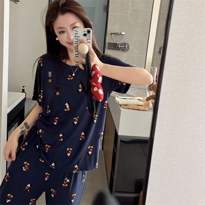 2025 été Style japonais pleine impression maison vêtements Cardigan paresseux costume femmes Modal pyjamas vêtements de nuit - Product Image 3