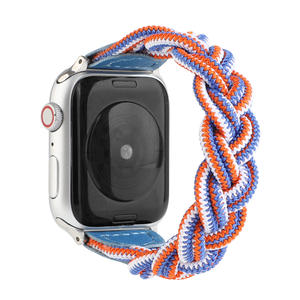 Pour <span class=keywords><strong>Apple</strong></span> <span class=keywords><strong>Watch7</strong></span>-1se Bracelet de montre élastique tressé pour Iwatch7 Fried Dough Twists Bracelet de montre tressé pour Iwatch7-1se Bracelet de montre en nylon - Product Image 6