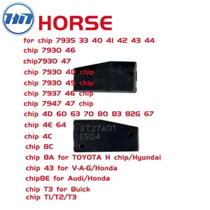 VVDI Xhorse Chip Kunci Mobil Super, ID46/40/43/4D/8C/8A/T3/47/41/42/45/untuk Alat Kunci VVDI2 Klona XT27AO1 XT27A66