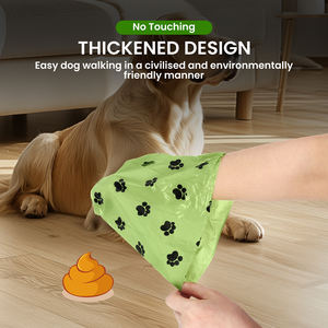 Köpek temizleme 8 adet/takım tek kullanımlık ve çevre dostu Bolsas Para Perros köpek kaka torbası dağıtıcı biyobozunur atık torbası tutucu ile - Product Image 3