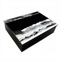 Op maat gemaakte houten maancake geschenkdoos met luxe noten- en dadelverpakking voor chocolade, gedroogd fruit, snoep en gebak - groothandel