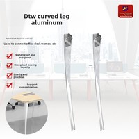 Pied de table en aluminium personnalisé matériel de connexion de meubles universel créatif pour table basse de bureau