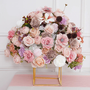 Boule <span class=keywords><strong>de</strong></span> fleurs ronde en soie <span class=keywords><strong>de</strong></span> luxe, taille personnalisée, <span class=keywords><strong>bordeaux</strong></span>, orange, blanc, pour mariage, fête des mères, arrangement <span class=keywords><strong>de</strong></span> centre <span class=keywords><strong>de</strong></span> table, décoration - Product Image 5