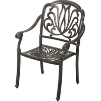 Gusseisen Outdoor-Esstisch Eisenstuhl-Set 3-5-teilig Wasserdicht UV-Beständig Langlebige Möbel für Balkon Innenhof