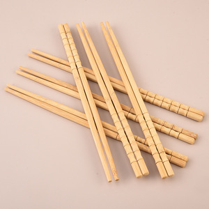 Nouvelles baguettes chinoises en bambou naturel, non peintes, sans cire, format familial, antidérapantes, résistantes à la moisissure, en bambou moso. - Product Image 3