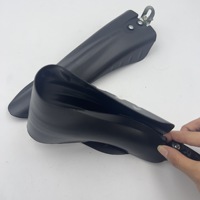 Garde-boue de vélo en plastique noir réglable pour VTT et vélos de route, accessoires de garde-boue durables de haute qualité fabriqués en Chine