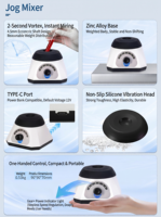 Mini-mélangeur vortex à moteur CC sans balais, agitateur oscillant multi-tubes de laboratoire pour le mélange d'échantillons