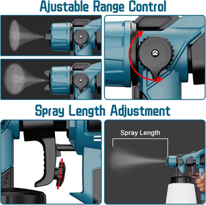 21V Cordless Electric Airless <strong>Paint</strong> <strong>Sprayer</strong>, Multi-nozzle Rechargeable Spray Gun2 PCS 800ml Cups ForMT - Product Image 6