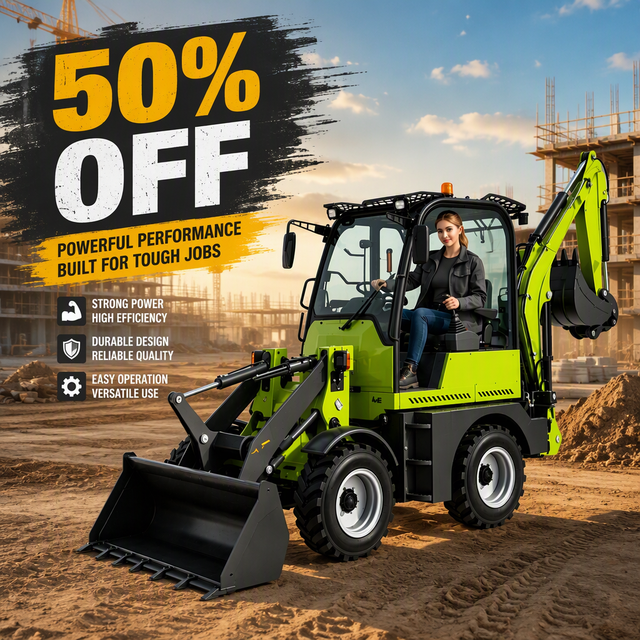 Factory Direct Earth-moving Machinery Backhoe Loader CE Diesel Mini Retroexcavadora 4x4 Mini Tractor Towable Backhoe Loader