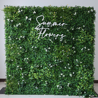 Backdrop Dinding Bunga Buatan 3D/5D dari Kain Gulung Warna Hitam