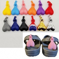 Clips de chaussures amusants et créatifs en forme de noix/boules pour la décoration de chaussures clog, vente chaude