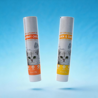Tube souple écologique et recyclable en aluminium-plastique avec bouchon à vis, sans BPA, pour pâte dentifrice ou soins bucco-dentaires pour animaux de compagnie