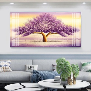 Peinture décorative de paysage pour salon, personnalisable et luxueuse, en porcelaine de cristal, style islamique musulman, nouvelle avec LED - Product Image 6