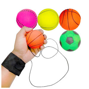 Rubber wrist elastic ball strap rope Lunar Stone children's wrist strength player throws <b>back</b> power ball <b>Boy</b> toy artifact - Product Image 3
