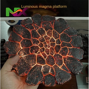Accesorios para Figuras de Acción Shf, Modelo de Efectos Especiales de Escena de Batalla con Grietas de Roca Magma USB, Decoración de Escenas de Fuego, Plataforma de Modelo de Anime - Product Image 2
