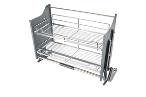 Estante extraíble para armarios de cocina, <span class=keywords><strong>escurridor</strong></span> de platos, elevador de cocina, cesta de almacenamiento, organizadores de armarios - Product Image 6