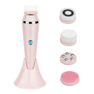 แปรงทำความสะอาดผิวหน้าแบบหมุนได้ 360 องศา ชาร์จผ่าน USB กันน้ำ พร้อมระบบสั่นทำความสะอาดรูขุมขนอย่างล้ำลึก - Product Image 1