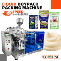Machine d'emballage automatique pour sachets préformés de sauce salade, pesto, tartar, mayonnaise, doypack