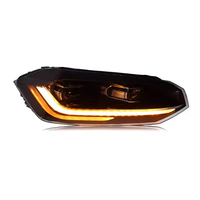 Lampu Depan Mobil LED Pencahayaan Eksterior Lampu Siang Hari Lampu Sein LED Lampu Depan LED untuk Vw Polo Lampu Depan LED