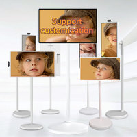 Pantalla Táctil Digital de 21.5 Pulgadas con Sistema Android, Ultra Delgada, Vertical, para Publicidad, con Soporte Independiente