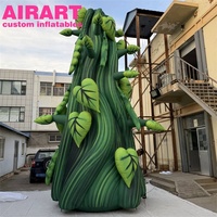 Accessoires de décoration d'activités sur mesure, modèle d'arbre de tige de haricot gonflable, ballon pour la publicité