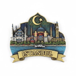 Magnete per Frigorifero 3D in Resina del Mar <span class=keywords><strong>di</strong></span> Corinto, <span class=keywords><strong>Istanbul</strong></span>, Turchia, Souvenir Decorativo Artigianale - Product Image 1