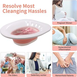 LSCOLO bak mandi wanita, grosir ramah lingkungan Sitz bak mandi wanita hamil wasir pasien pengasuh mandi untuk dewasa - Product Image 6