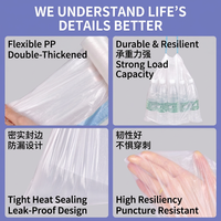 Sac plastique transparent en HDPE, imprimé sur mesure, robuste, recyclable, imperméable, avec cordon de serrage, souple, pour t-shirts, vente en gros