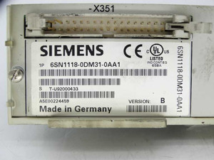 Carte d'axe SIMODRIVE 611-D 6SN1118-0DM31-0AA1 Module de contrôleur PLC Neuf et Original Modules de commande de puissance - Product Image 6