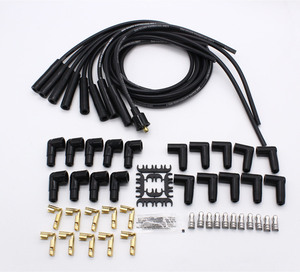 สายหัวเทียนแบบ<span class=keywords><strong>เกลียว</strong></span> ขนาด 8.5 มม. สีดำ หัวตรง ชุดอเนกประสงค์ V8 พร้อมสายไฟ VA337 - Product Image 1