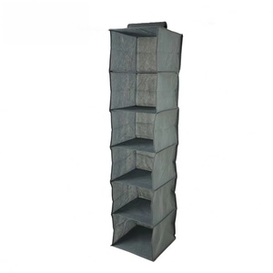6-<b>Shelf</b> Over-the-Door Hanging Shoe Organizer (Gray) - Product Image 3