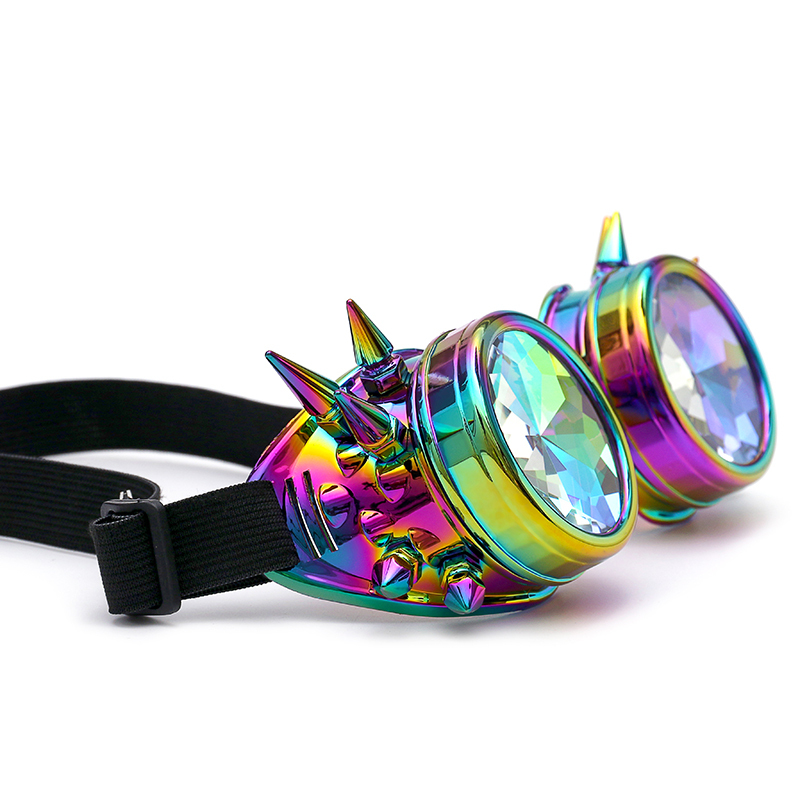 Kaleidoscope Goggles Steampunk Glasses Colorful Frames