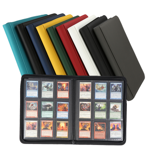 Bóng chày trò chơi kinh doanh PU da TCG Zip Album ảnh giữ bảo vệ tập tin 9 túi 360 thẻ kinh doanh thẻ chất kết dính - Product Image 2