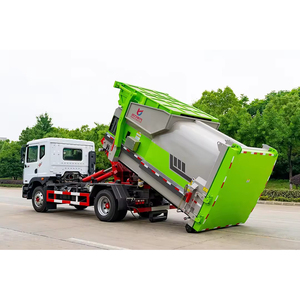 Camion à ordures Dongfeng D9 4x2 à crochet, 12 m³ de capacité, chargement arrière, véhicule de collecte des déchets, diesel - Product Image 2