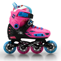 Patins à roues alignées pour adultes noir et blanc frais avec coussin d'air patins à roulettes urbains à coque dure pour une utilisation en hiver