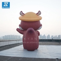 Modèle d'écureuil gonflable géant personnalisé, ballon de mascotte de personnage de dessin animé pour la décoration artistique publicitaire