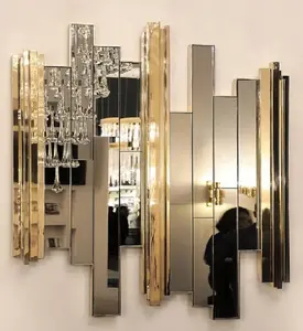 Роскошные зеркальные наклейки-названия, декоративный Серебряный декор, художественный дизайн, зеркальные настенные украшения, зеркало для дома