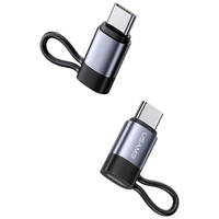 Adaptor USAMS SJ677 Tipe C ke L, Kabel Data 2in1, Adaptor Pengisi Daya Cepat PD 20W 30W