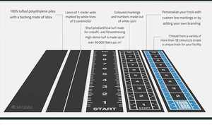 <span class=keywords><strong>Gazon</strong></span> artificiel noir personnalisé pour salle de sport, marquage de terrains, sol sportif intérieur, tapis de sol pour gym - Product Image 3