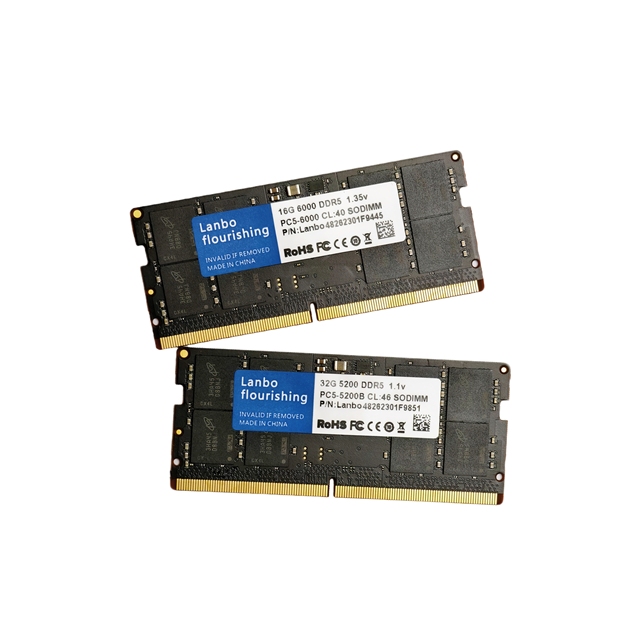 Wholesale Original DDR5 Memory Ram 8GB/16GB/32GB 1.1V Laptop and Desktop Compatible